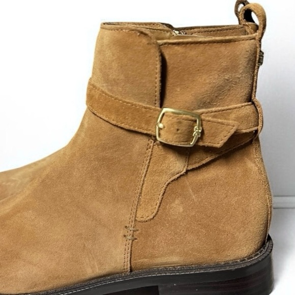 🌻NEW w/tags Sam Edelman Tan Suede Nolynn Women’s Boots Size 7 - Picture 2 of 12